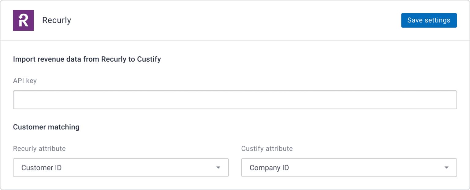 Recurly And Custify Customer Success Integrations