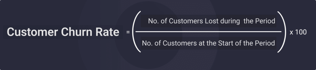 customer churn rate formula