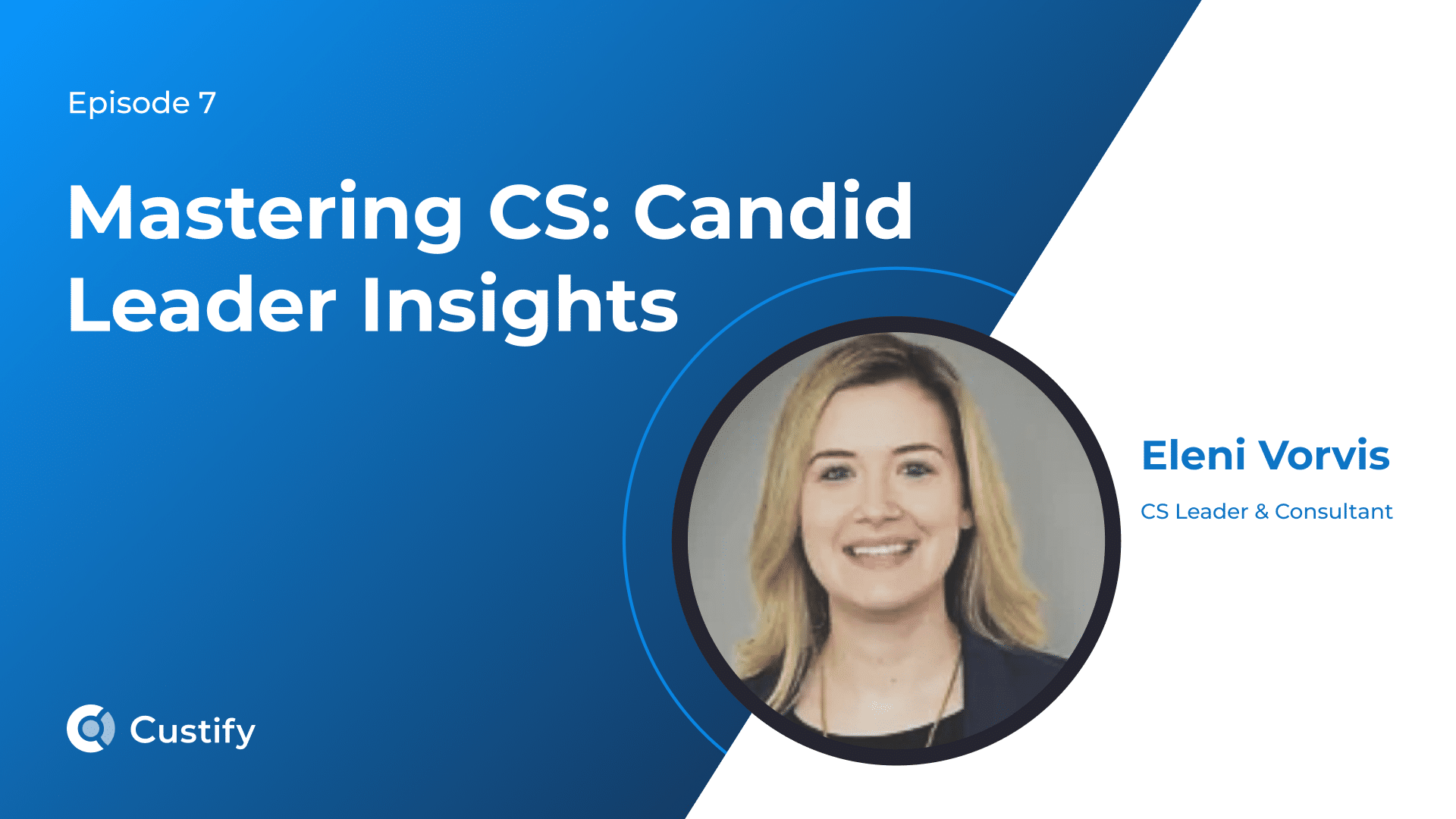 Mastering CS – Candid Leader Insights – Ep 7 – Eleni Vorvis