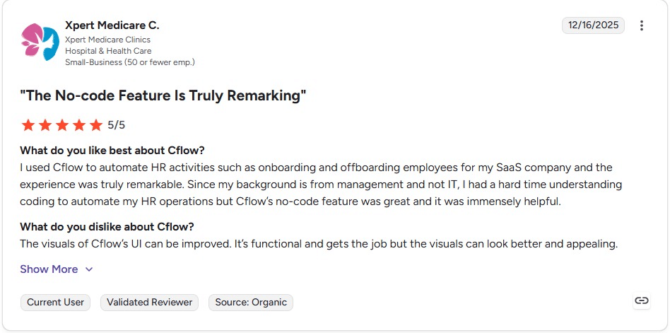 cflow review 2