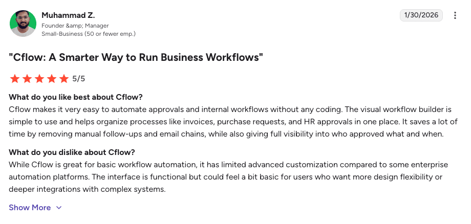 cflow review