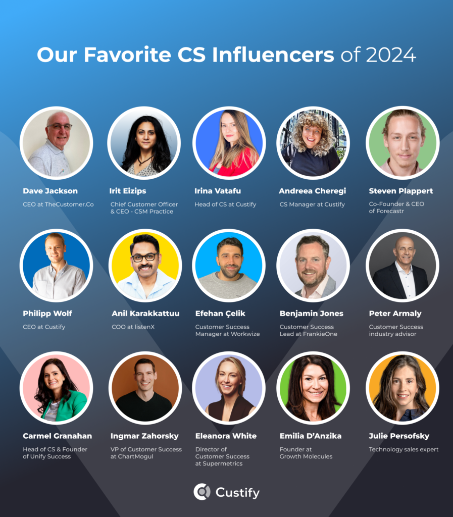Our Top Customer Success Influencers of 2024 - Custify Blog