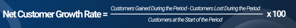 Net Customer Growth Rate Formula