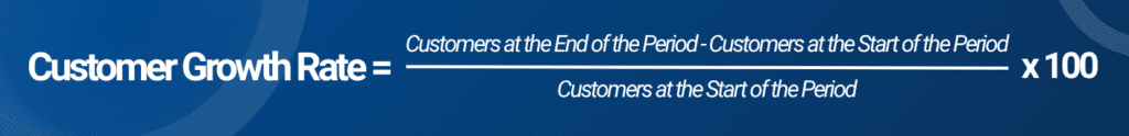 customer growth rate formula