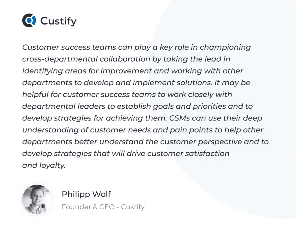 philipp wolf quote collaboration and customer success alignment