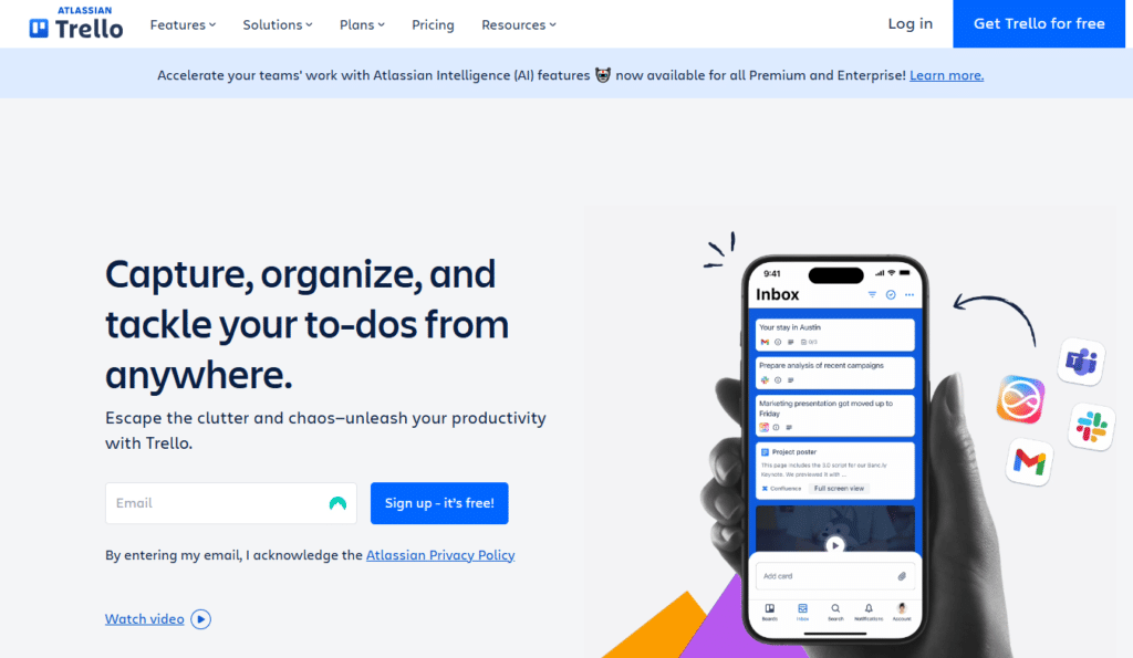 trello screenshot