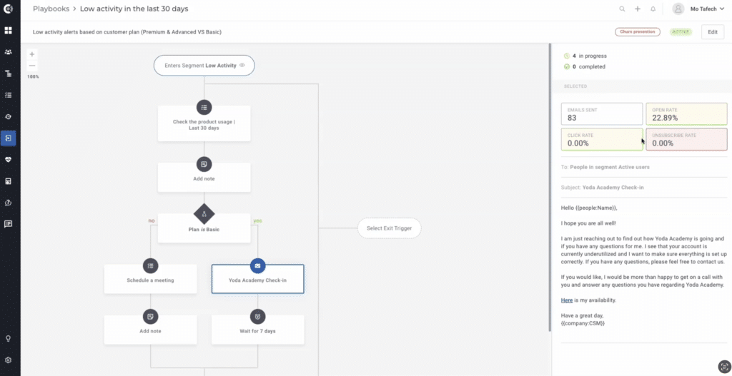 Playbook example customer engagement