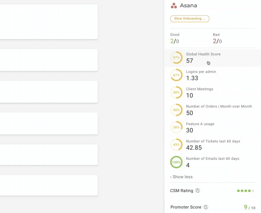 health scores example CSP