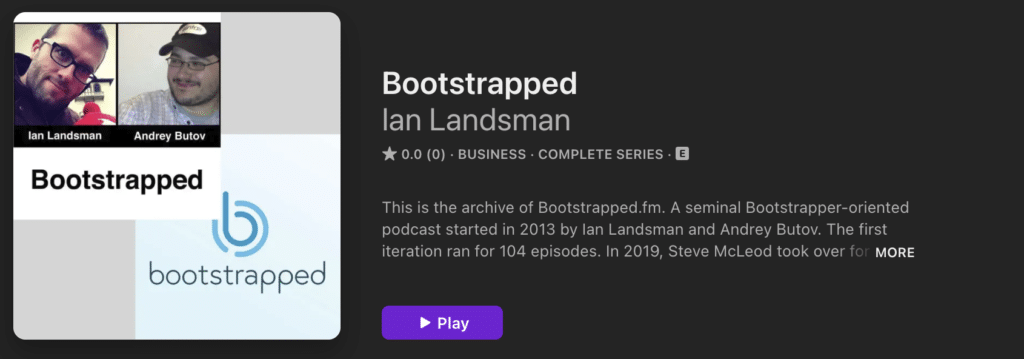 bootstrapped fm