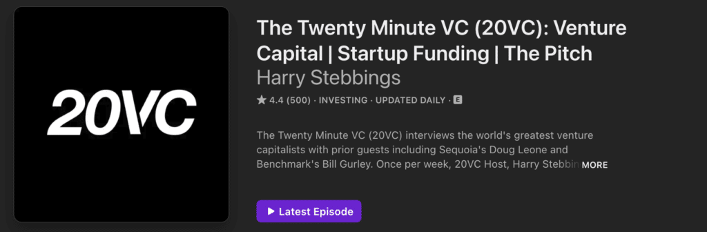 The Twenty Minute VC
