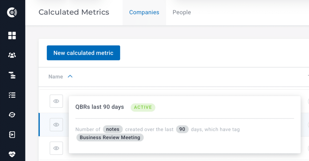 qbrs last 90 days health score template