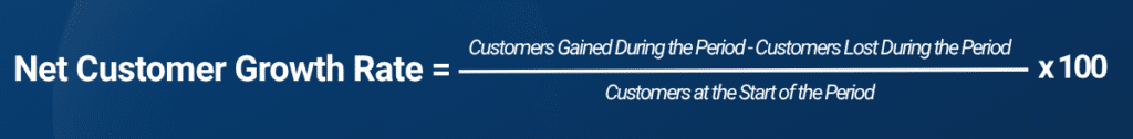 Net Customer Growth Rate (CGR) Formula