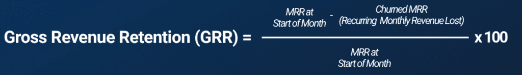 Gross Revenue Retention Formula (GRR)