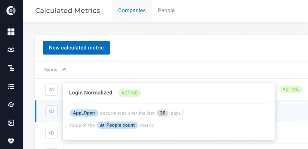 logins normalized health score template
