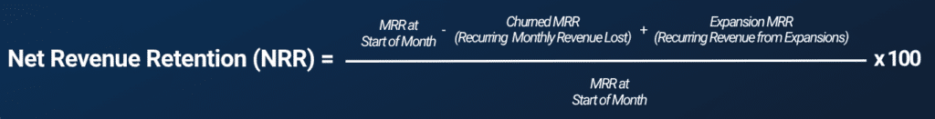 Net Revenue Retention Formula (NRR)