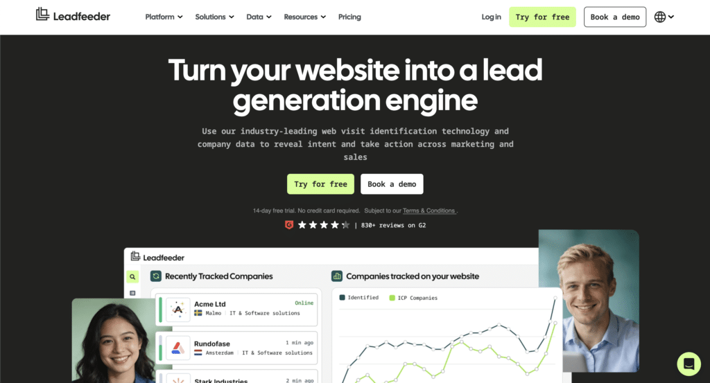 leadfeeder screenshot