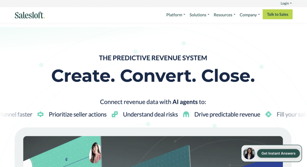 salesloft screenshot