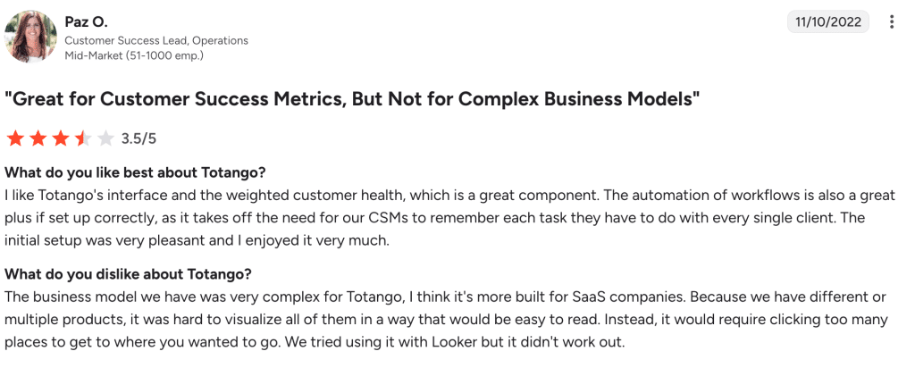 Paz O Totango review