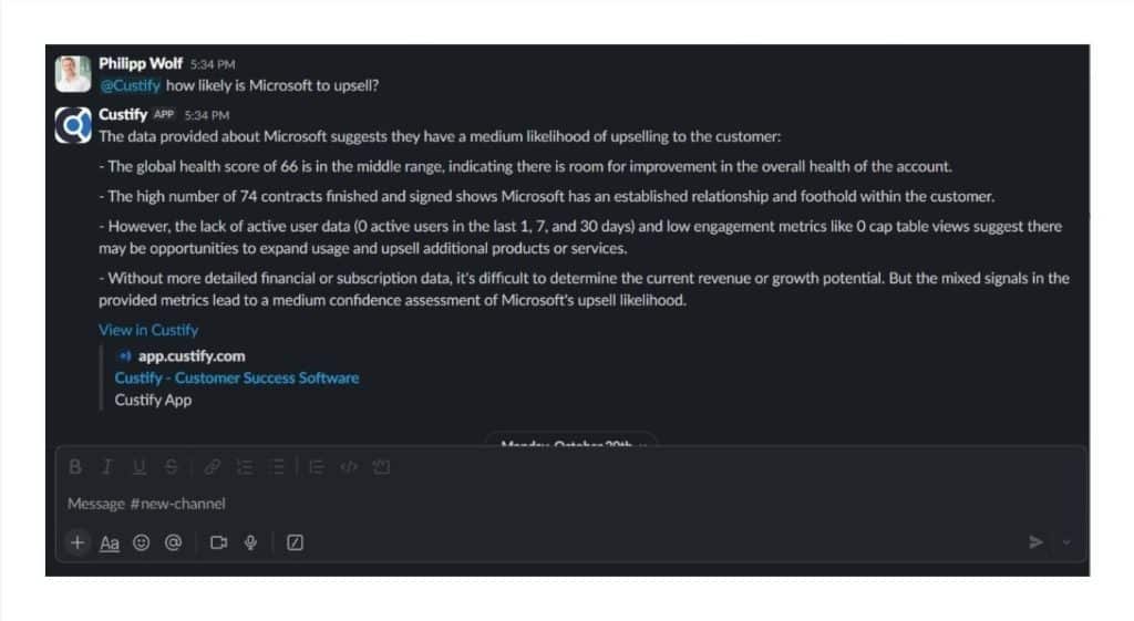 custify AI slack