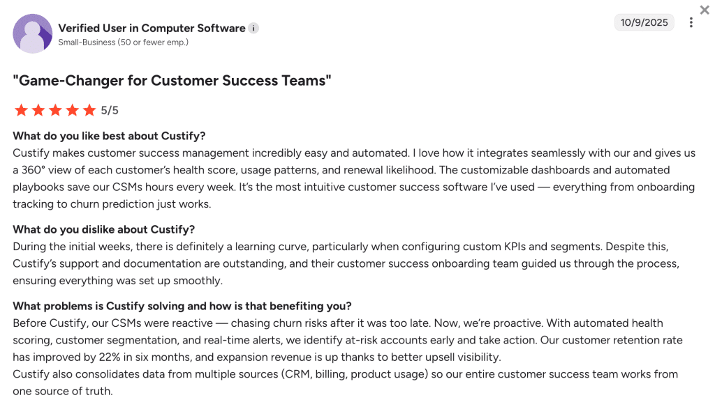 custify review