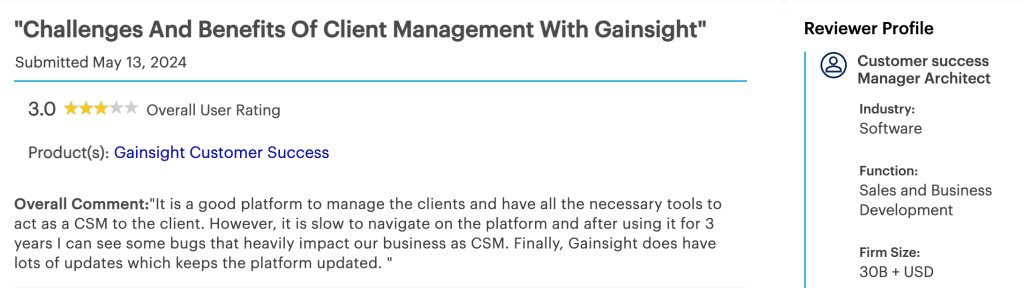 gainsight review new