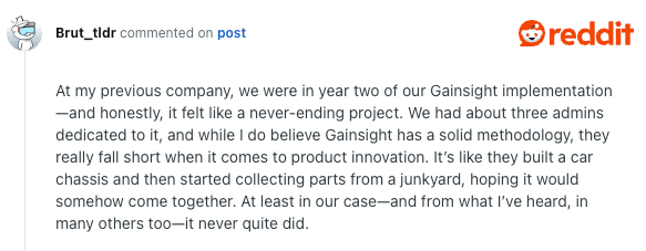 gainsight review reddit