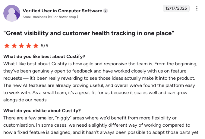 new custify review