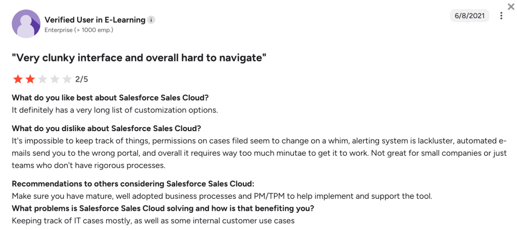 salesforce review