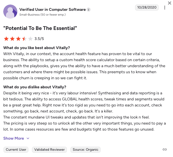 vitally review 2