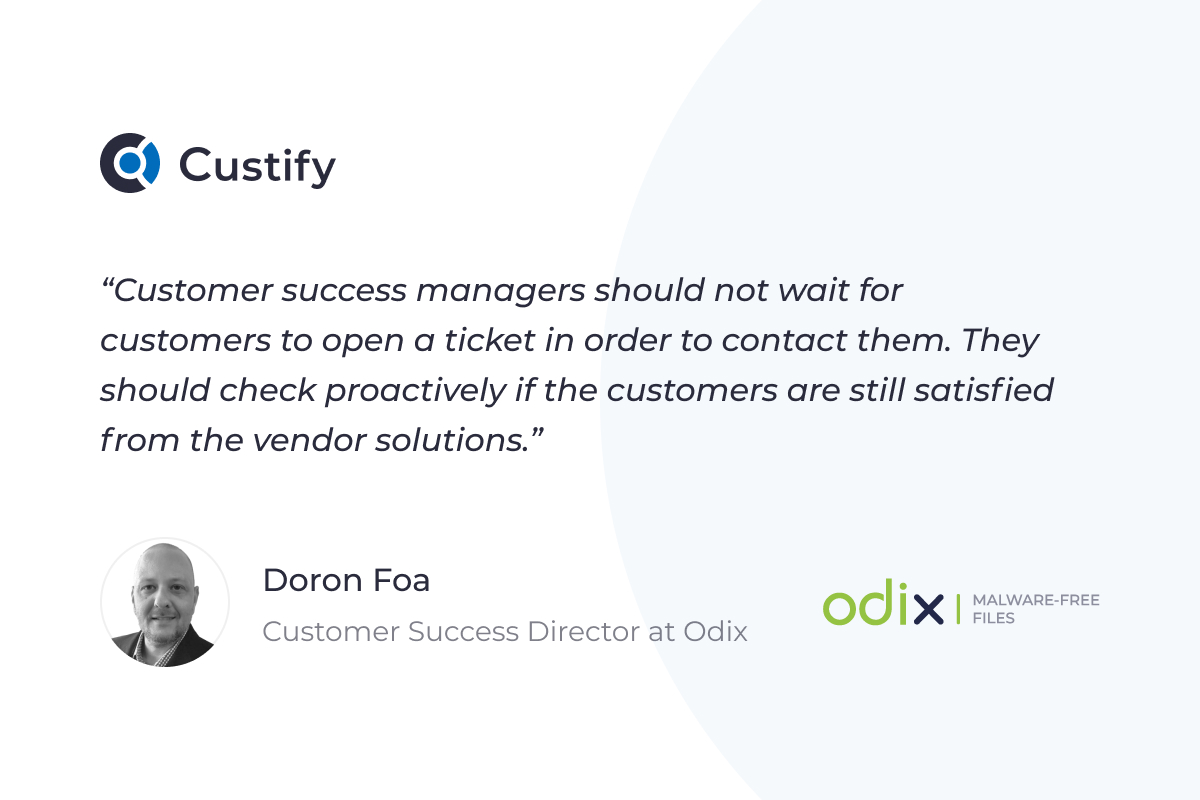 Doron Foa - Customer Success Director - Odix