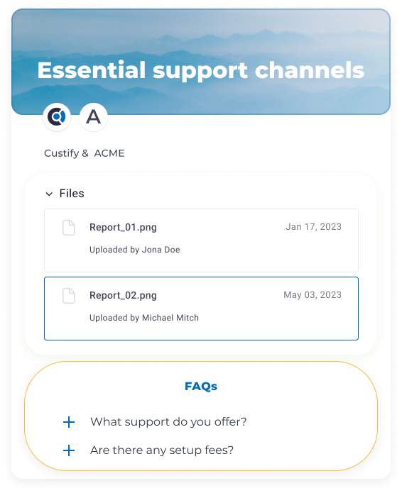 onboarding steps custify portal